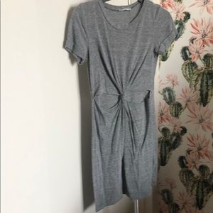 Mini dress - stomach exposure!